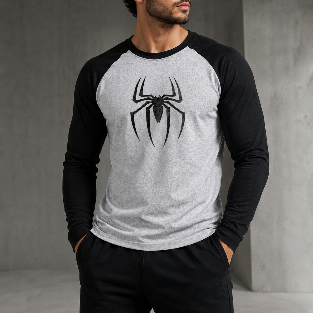 Spiderman tshirt full sleeve Raglan Tshirt