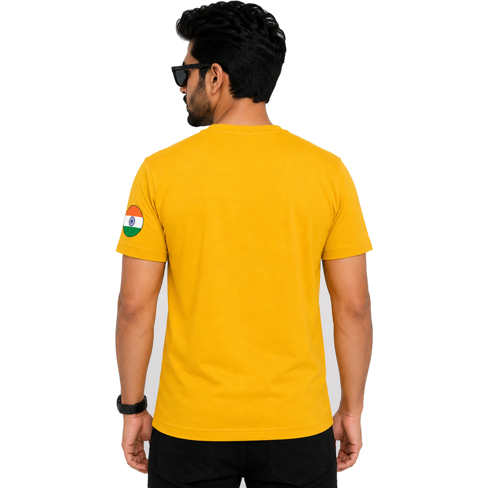 Just Start Men Cotton Blend Tshirt Indian Army Casual Wear Regular Fit Printed Tshirt