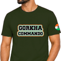 Men Cotton Blend Tshirt Army inspired Casual Wear Regular Fit Printed Tshirt