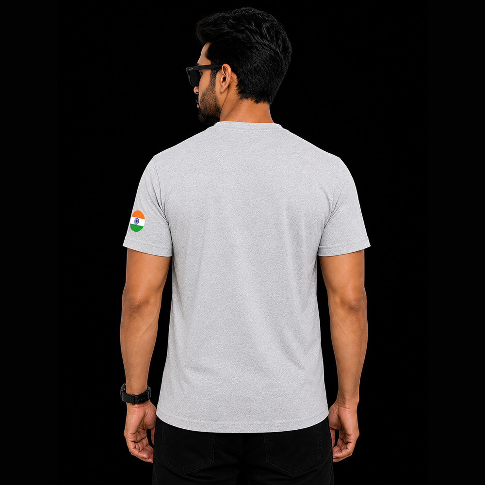Just Start Men Cotton Blend Tshirt Indian Army Casual Wear Regular Fit Printed Tshirt