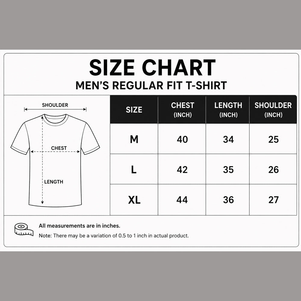 Just Start Men Cotton Blend Tshirt Casual Wear Regular Fit Printed Tshirt