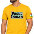Just Start Men Cotton Blend Tshirt Proud Indian Casual Wear Regular Fit Printed Tshirt